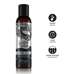 Лубрикант з імітацією сперми Orgie Lube Tube Semen Lube, 150 мл, водна основа, без смаку та запаху - мініатюра 3