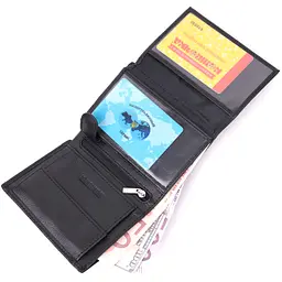 Чоловічий шкіряний гаманець ST Leather 9,3х12х2 см acs0028301 - мініатюра 4
