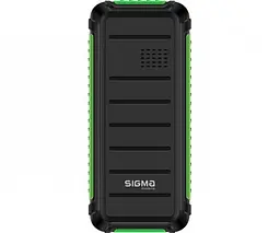 Телефон Sigma mobile X-style 18 Track захищений чорний із зеленим (4827798854433) - мініатюра 4
