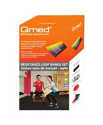 Набір еластичних стрічок для фітнесу Resistance Loop Bands Set 5 шт. Qmed fit0025156 - мініатюра 2