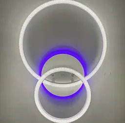 Світлодіодний світильник на 2 кільця в білому корпусі Line.F A 77012/2B+LED WH