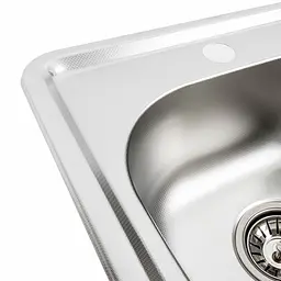 Кухонна мийка з нержавіючої сталі Platinum декор 3838 (0,6/160 мм), Decor - мініатюра 6