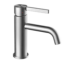 Змішувач для умивальника Rea Foster низький nickel brushed REA-B6323