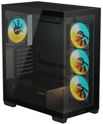 Корпус Gigabyte C500 Panoramic Stealth Tempered Glass BTF Black (GB-C500P ST) Без БП - мініатюра 2