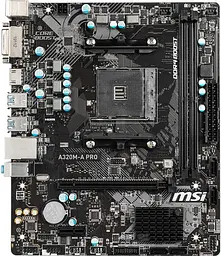 Материнська плата MSI A320M-A Pro (A320M-A Pro) (Socket AM4, AMD A320, Micro-ATX) Б/в
