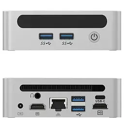 Міні-Пк GenMachine Ren 4000 / Ryzen 3 4450U / RAM 16GB / SSD 256GB / LAN / Wi-Fi / Bluetooth / Windows 11 Pro (Без ключа) / Сірий - мініатюра 5