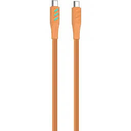 Кабель Havit HV-CB6254 PD60W з LED індикатором USB-C to USB-C 3A 1 м помаранчевий (HV-CB6254) - мініатюра 2