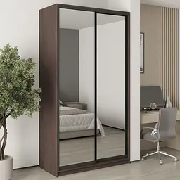 Шафа-купе дводверна MebelStar Стандарт BG 2 Дзеркала 130x45x240 см Дуб рістрето (MBS-10321)