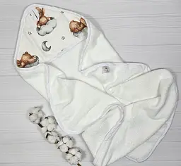 Набір для новонародженого a.l.babybox Ведмежі пригоди рушник/пелюшки і іграшки (34112371) - мініатюра 2