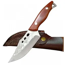 Ніж кухонний кований Hunt довжина 215мм 110х105мм в чохлі
