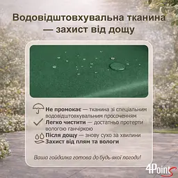 Садова гойдалка 4Р Garden тримісна 180х110см - мініатюра 9