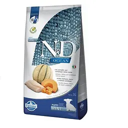 Беззерновий сухий корм Farmina N&amp;D Grain Free OCEAN PUMPKIN для цуценят дрібних порід з тріскою та динею 7 кг