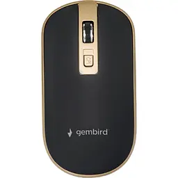 Мишка Gembird MUSW-4B-06-BG Wireless Black-Gold (MUSW-4B-06-BG)