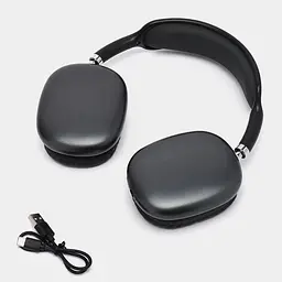 Бездротові навушники P9 5.0 AUX MP3 з підтримкою карти пам'яті Black (18574) - мініатюра 5