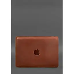 Шкіряний чохол BlankNote для MacBook 15-16 Світло-коричневий - мініатюра 4