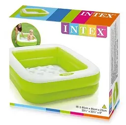 Дитячий басейн Intex 85х85х23 см Зелений