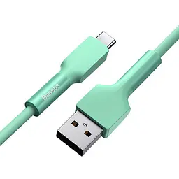 Кабель Baseus Silica Cable USB to Type-C 1m CATGJ-06 Green - мініатюра 4