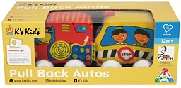 Іграшка Ks Kids Машинки Pull-back (шкільний автобус і пожежна машина) (6892322) - мініатюра 3