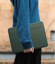 Чохол WiWU Skin Pro II Leather Sleeve Case для MacBook Pro 13 (2016-2019) Forest Green [51487] - мініатюра 5