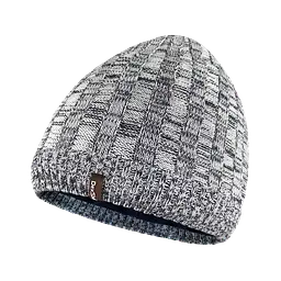 Водонепроникна шапка Dexshell Heathered Rib Knit Beanie, onesize (56-58 см), біло-сіра