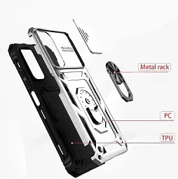 Панель BeCover Military для Motorola Moto G32 Silver (708181) - мініатюра 2