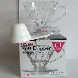 Пуровер пластиковий Hario V60 01, прозорий (VD-01T) - мініатюра 3