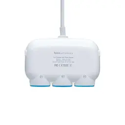 Трійник у прикурювач HOCO C1 (3 порти + 2USB/5V/3.1A) White - мініатюра 3