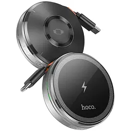 БЗП CQ18 Flash 2in1 Magnetic + iWatch (з retractable cable Type-C) Silver Hoco teh0029891