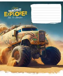 Зошит загальний Школярик Star Super Monster у лінію 12 аркушів 30 шт. (012-3293L) - мініатюра 2