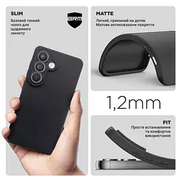 Чохол до мобільного телефона Armorstandart Matte Slim Fit Samsung S26 5G Camera cover Black (ARM88764) - мініатюра 3