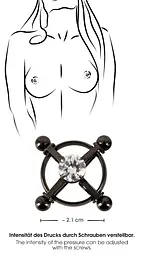 Затискачі на соски Bad Kitty Nipple Jewellery чорний - мініатюра 6