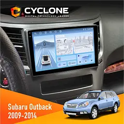 Штатна магнітола Subaru Outback 2009-2014 Cyclone C9-012 4x64, DSP, 4G Cyclone (НФ-00008032)
