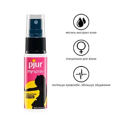 Збуджуючий спрей для жінок Pjur My Spray 20 мл з екстрактом алое, ефект поколювання - мініатюра 2