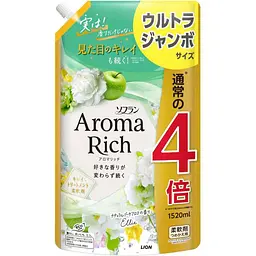 Японський кондиціонер Lion Soflan Aroma Rich Ellie заправка аромат свіжого букета 1520 мл 