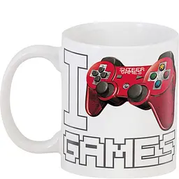 Кухоль GeekLand I Love Games CP 03.367 330 мл білий - мініатюра 3