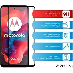 Скло захисне ACCLAB Full Glue Moto G04 Black (1283126594250) - мініатюра 3