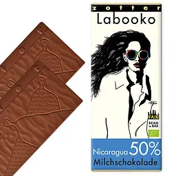 Шоколад Zotter Labooko Nicaragua 50% Milk Chocolate молочний органічний 70 г (2 шт. х 35 г) - мініатюра 3