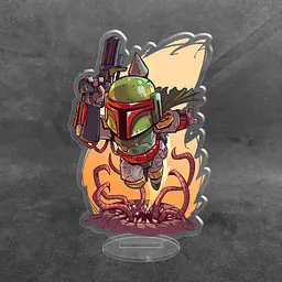 Акрилова колекційна фігурка Чібі Chibi Зоряні війни Star Wars - Мандалорец 10 см