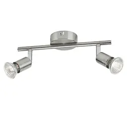 Cвітильник Philips Limbali bar/tube nickel 2x50W 230V стельовий/настінний акцентного освітлення (915005221701) - мініатюра 2