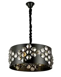 Люстра із кришталем у стилі модерн Levistella 92119061-8 BK (600)