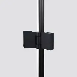 Душова кабіна Qtap Capricorn BLA10128RC6 120x80 см, скло Clear 6 мм, покриття CalcLess без піддона, Чорний, Універсальна, прозорий - мініатюра 5