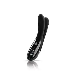 Вібратор подвійний з електростимуляцією Mystim Tingling Aparte eStim Black, міостимулятор