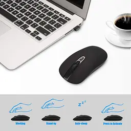 TM-002 2.4G Silent Slim Портативна бездротова миша для ноутбука Mac Комп'ютер Macbook - мініатюра 5