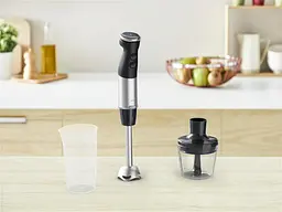 Блендер заглибний Quickchef+ 1000Вт, 2в1, чаша-800мл, чопер-500мл, турборежим, сріблясто-чорни Tefal kuh0015567 - мініатюра 10
