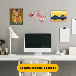Пазл дерев'яний Україна Вишивана, А5, Картонна коробка 35 елементів - мініатюра 6