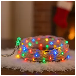 Гірлянда ColorWay LED 100 10м (8 функцій) різнокольорова (прозорий кабель) USB (CW-G-100L10UTMC) - мініатюра 2