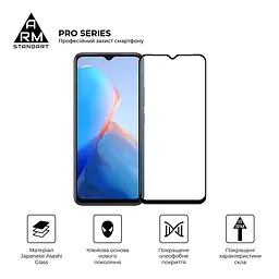 Захисне скло на TECNO Spark 9 Pro (KH7n)/Go 2023 (BF7)/10 4G (KI5q) Infinix Smart 7 (X6515)/7 HD (X6516) з олеофобним покриттям, Pro, повне проклеювання, антистатичний і пиловідштовхуючий шар, 9H, самоклеючеся, 2.5D, на весь екран, антистатичний клей - мініатюра 2