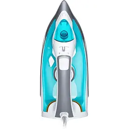 Праска Ardesto IR-C2228-TQ, White/Blue, 2200W, кераміка, паровий удар, постійна пара 35г/хв, резервур 280мл, вертикальне відпарювання, захист від кальцинації, антикрапля, плавне регулювання потужності пари, автоматичне відключення - мініатюра 4