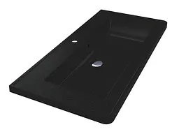 Умивальник Miraggio TRES BLACK (8813481) Mirasoft, Матовий, Накладний/Врізний, Чорний - мініатюра 1