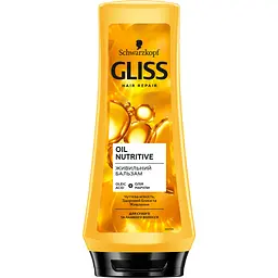 Набір Gliss Care with Oil Nutritive для сухого та пошкодженого волосся: Шампунь 250 мл + Бальзам 200 мл - мініатюра 3